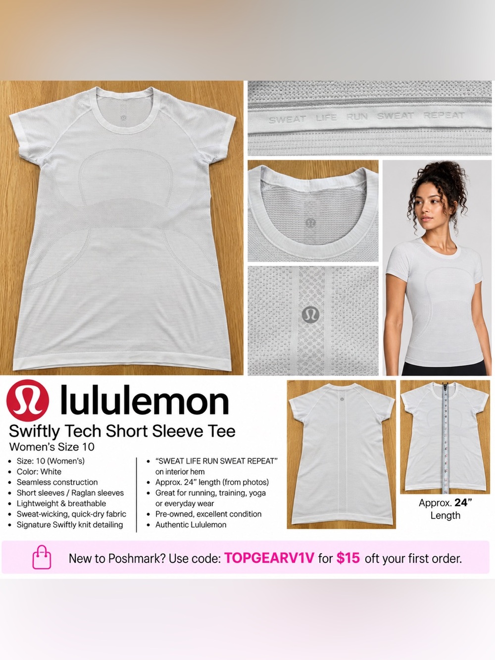 lululemon
Swiftly Tech Short Sleeve Tee
Women's Size 10